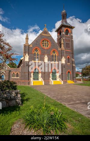 St. Patrick's Catholic Church, Glen Innes. Der Grundstein für das erste katholische Kirchengebäude in Glen Innes wurde 1864 von Dean Lynch gelegt Stockfoto