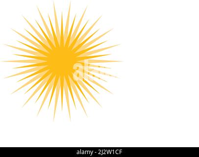 Vorlage für Symbole für Sun-Logo-Vektorgrafik Stock Vektor