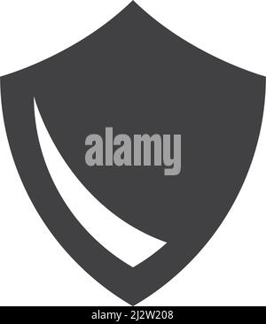Abbildung des Schildlogos als Vektorgrafik Stock Vektor
