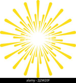 Vorlage für Symbole für Sun-Logo-Vektorgrafik Stock Vektor
