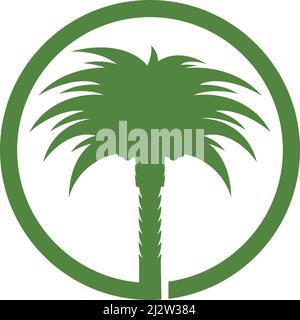 Vektor-Illustration mit Datumspalme-Logo Stock Vektor