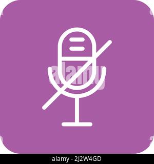 Design-Illustration Für Das Stummschalten Des Vektorsymbols Stock Vektor