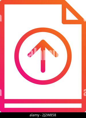 Vektorsymbol-Design-Illustration Hochladen Stock Vektor