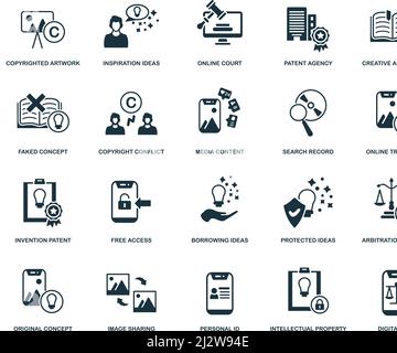 Gefälschtes Konzept-Symbol. Monochrom einfaches gefälschtes Konzept Symbol für Vorlagen, Web-Design und Infografiken Stock Vektor