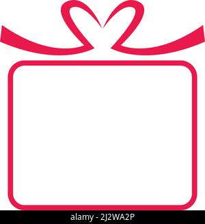 Geschenkbox, Geschenkladen Logo Symbol Vektor-Design Stock Vektor