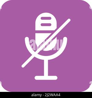 Design-Illustration Für Das Stummschalten Des Vektorsymbols Stock Vektor