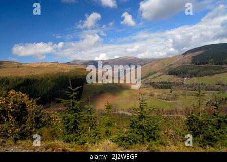 Blick von Süden auf Cader/Cadair Idris Stockfoto