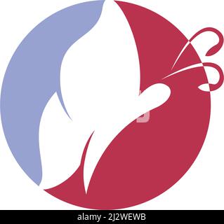 Schmetterling Logo Vorlage Vektor-Design Stock Vektor