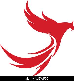 Falcon Eagle Bird Logo Vorlage Vektor Stock Vektor