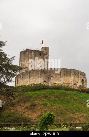 Schloss Gisors in der Normandie Frankreich Stockfoto