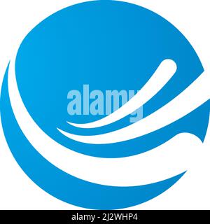 Wasserwelle Logo Design Vektor Vorlage Stock Vektor