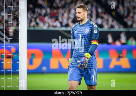 Wolfsburg, 20. März 2019: Deutscher Torwart Manuel Neuer während des internationalen Freundschaftsspieles zwischen Deutschland und Serbien Stockfoto