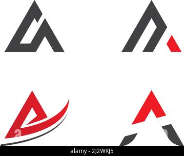 Einen Brief Logo Business Template Vector Stock Vektor