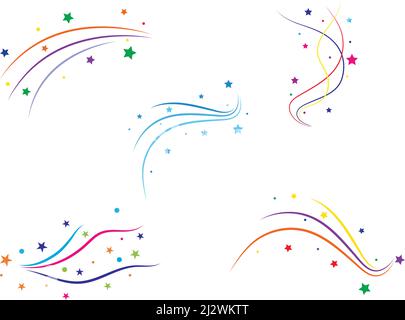 Funkelnder Sternsymbol-Ilustrationsvektor Stock Vektor