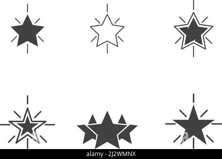 Star Logo Vorlage Vektor icon Abbildung design Stock Vektor