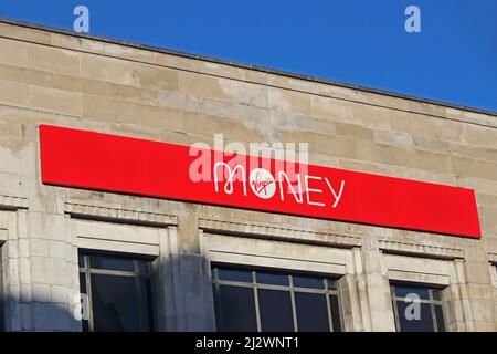 Virgin Money unterzeichnet das ehemalige Firmengelände der Yorkshire Bank Stockfoto