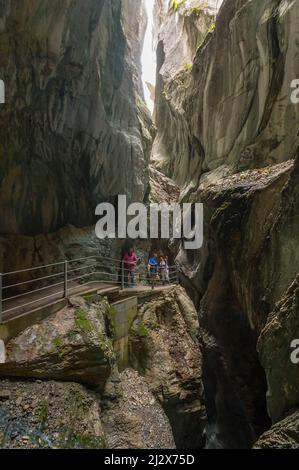 Rosenlaui-Schlucht, UNESCO-Weltkulturerbe, Berner Oberland, Kanton Bern, Schweiz Stockfoto