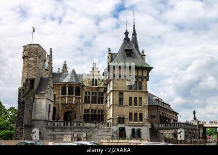 Die mittelalterliche Festung Het Steen in Antwerpen, Belgien Stockfoto