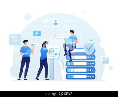 Gradient Intranetdarstellung Vektordarstellung. Stock Vektor