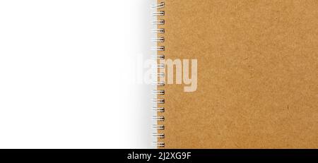 Bastelbogen Notizbuch Hintergrund Stockfoto