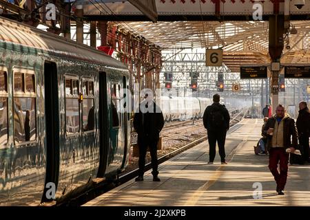 Crewe, Che-Hire. Bahnhof Crewe Stockfoto