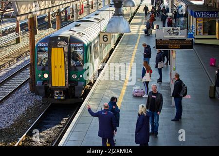 Crewe, Che-Hire. Bahnhof Crewe Stockfoto