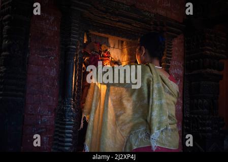 Tägliches Leben in Patan auch bekannt als Lalitpur, Kathmandu Valley, Nepal Stockfoto