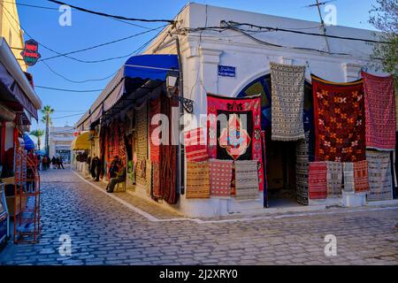 Tunesien, südliche Region, Governorat Medenine, Insel Djerba, Houmt-Souk, Der Souk Stockfoto