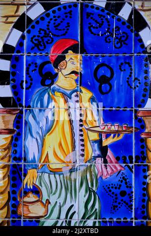 Tunesien, Sousse, Medina, die von der UNESCO zum Weltkulturerbe erklärt wurde, traditionelles Café Stockfoto