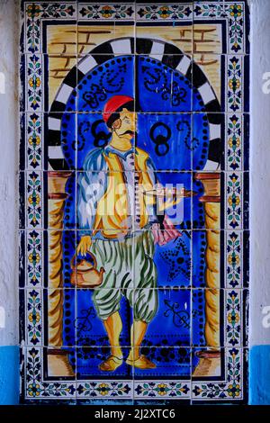 Tunesien, Sousse, Medina, die von der UNESCO zum Weltkulturerbe erklärt wurde, traditionelles Café Stockfoto