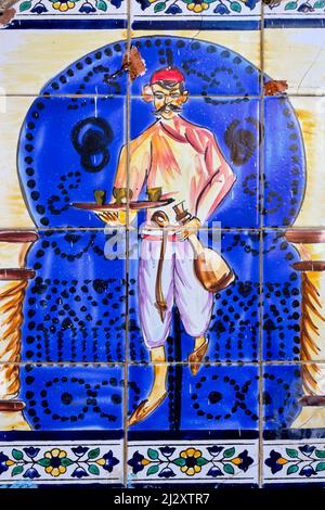 Tunesien, Sousse, Medina, die von der UNESCO zum Weltkulturerbe erklärt wurde, traditionelles Café Stockfoto