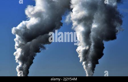 Luftschadstoffkamin, Paris, Frankreich Stockfoto