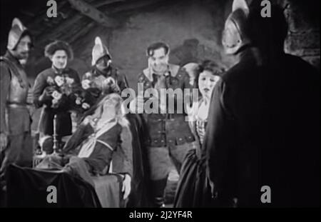 Vintage 1922 Lorna Doone romantische Filmleinwand noch Stockfoto