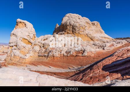 Eine schöne Aussicht auf White Pocket, Vermillion Cliffs National Monument, Arizona, USA Stockfoto