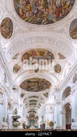 Waldsassen; Kloster Waldsassen; Abteibasilika; Innenraum Stockfoto