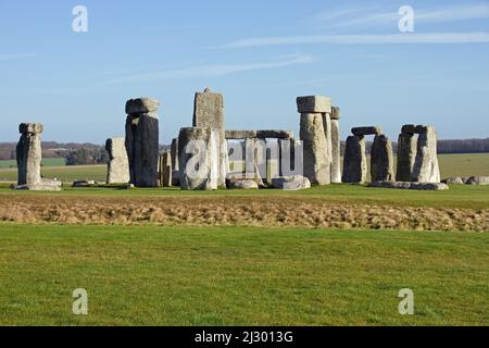 Stonehenge auf Salisbury Plain, Wiltshire, England Stockfoto