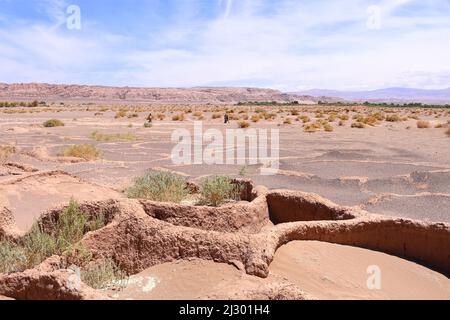 Ruinen der aldea de Tulor. Archäologische Stätte in San Pedro de Stockfoto