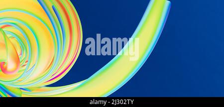 Eine Illustration eines farbenfrohen Flowposters Stockfoto