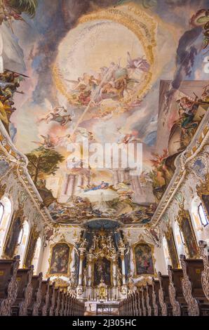 Ingolstadt; Asam-Kirche Maria de Victoria, innen Stockfoto