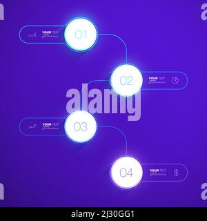 Design von Business-Infografiken Stock Vektor