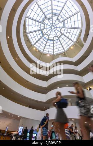 New York City; Manhattan, Solomon R. Guggenheim Museum Stockfoto