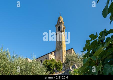Außenansicht von Arqua Pertrarca, einem der schönsten Dörfer Italiens, Venetien, Italien Stockfoto