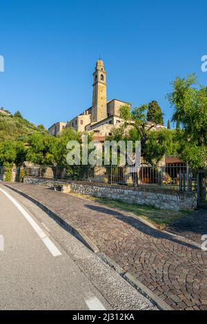 Außenansicht von Arqua Pertrarca, einem der schönsten Dörfer Italiens, Venetien, Italien Stockfoto