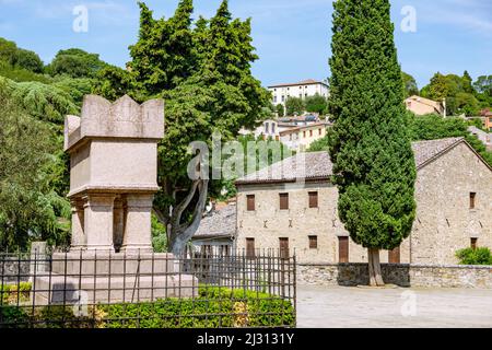 Arquà Petrarca, La Tomba di Petraca, Casa di Petrarca Stockfoto