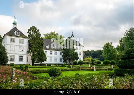 Blick auf das gut Panker, Gestüt, Barockgarten, Panker, Lütjenburg, Plön, Hohwacht Bay, Probst &#39;s Büro Stockfoto