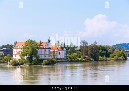 Schloss Neuhaus am Inn Stockfoto