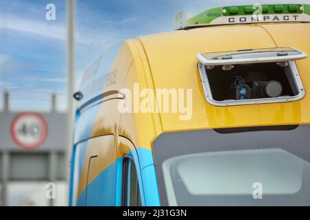 Speed Trap, Lancashire Road Safety Partnership, Lancashire Constabulary. Stockfoto