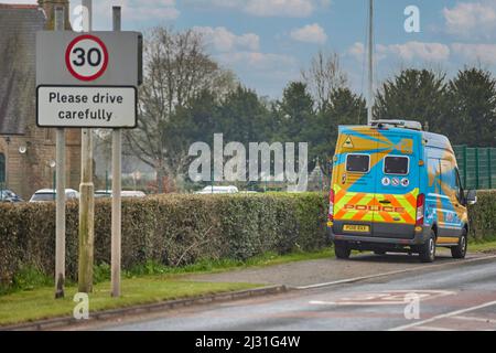 Speed Trap, Lancashire Road Safety Partnership, Lancashire Constabulary. Stockfoto