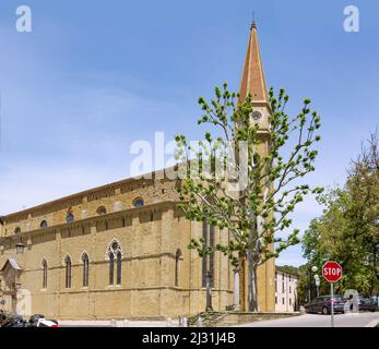 Arezzo; Duomo San Donato, Campanile Stockfoto