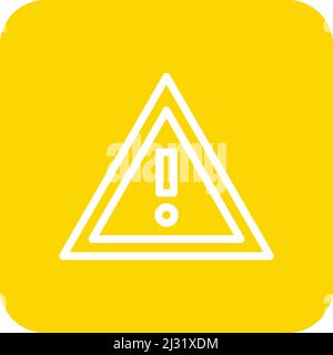 Warnung Vektorsymbol Design Illustration Stock Vektor